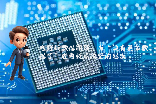 电路板数据瓶颈:当“没有更多数据了”成为技术攻坚的起点
